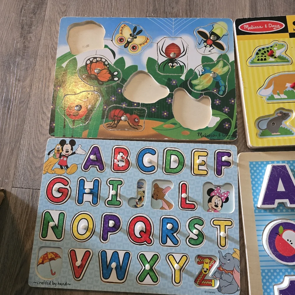 Melissa And Doug Puzzle Bundle Of 5